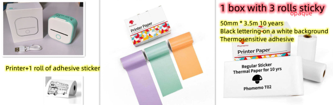 Ink-Free Pocket Printer – Aesthetic Mini Photo & Label Printer
