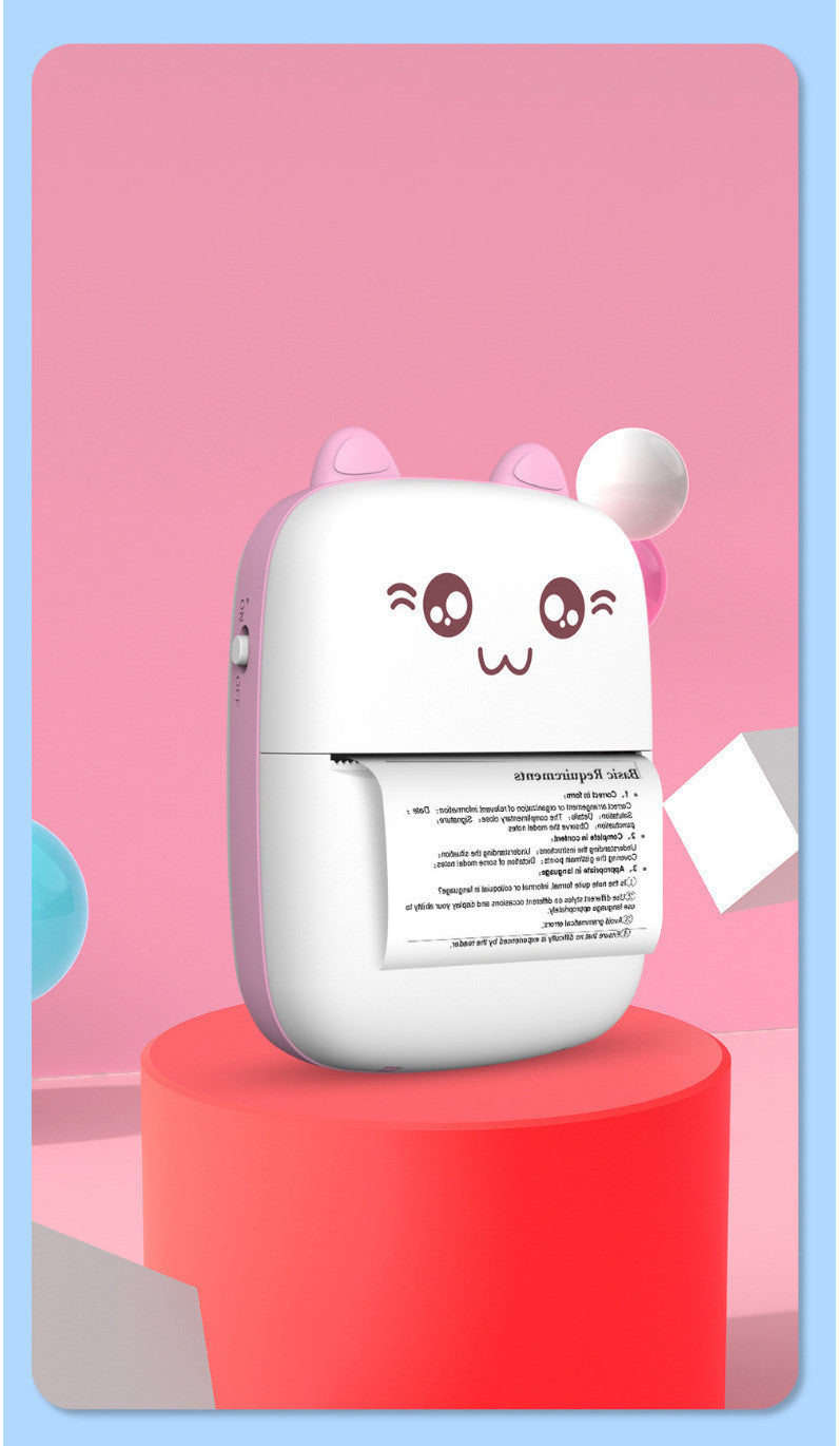 Student Pocket Printer – Cute Mini Bluetooth Photo Printer