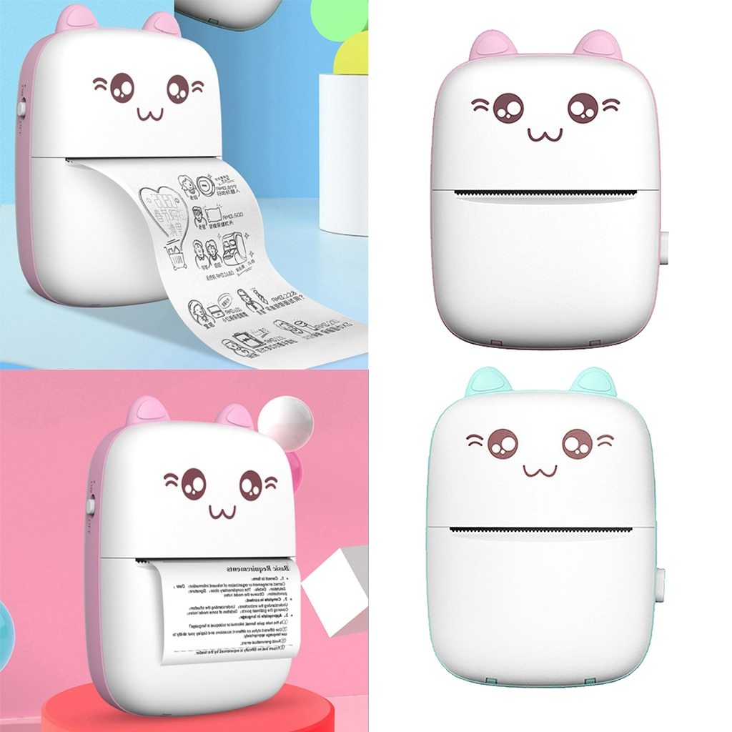 Student Pocket Printer – Cute Mini Bluetooth Photo Printer