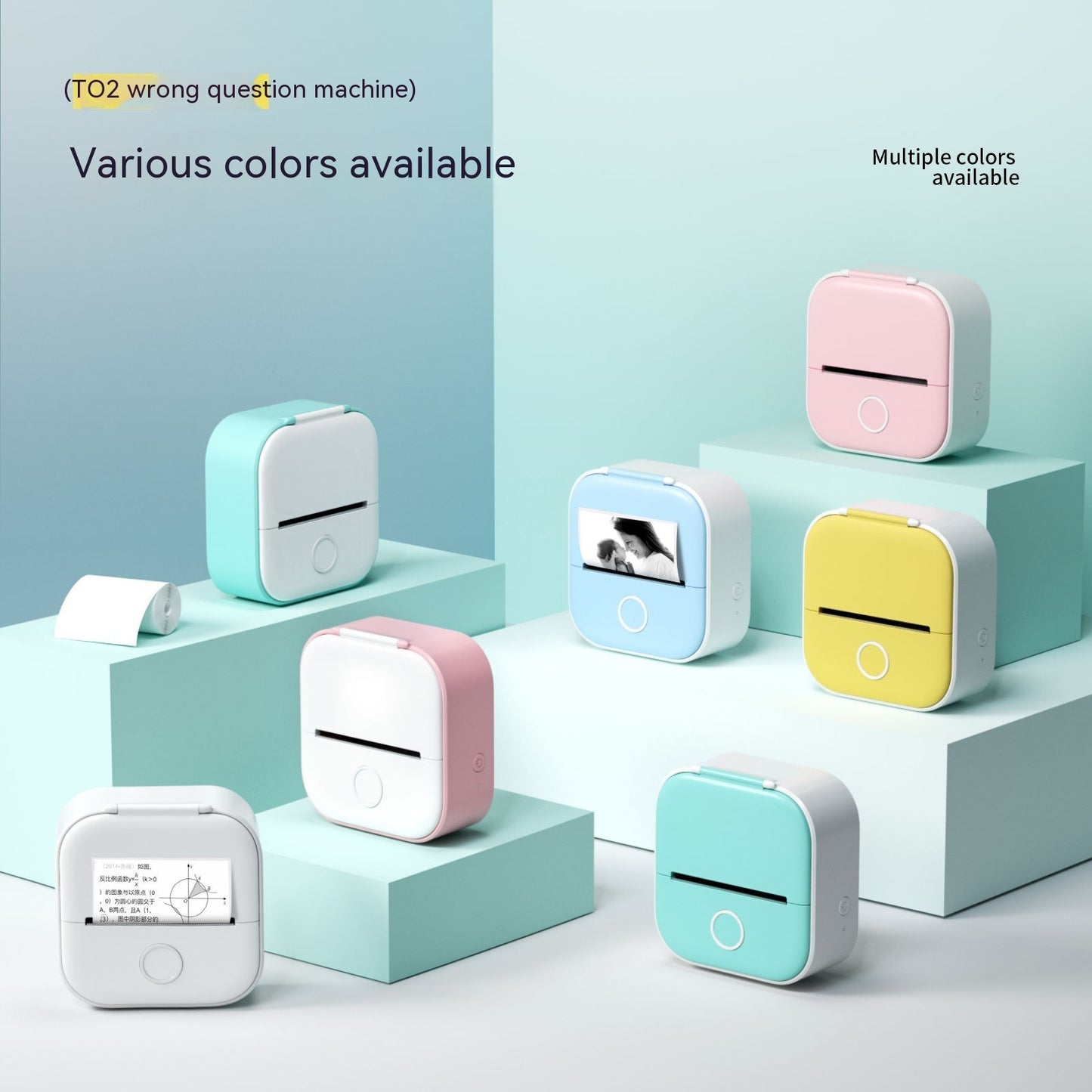 Ink-Free Pocket Printer – Aesthetic Mini Photo & Label Printer
