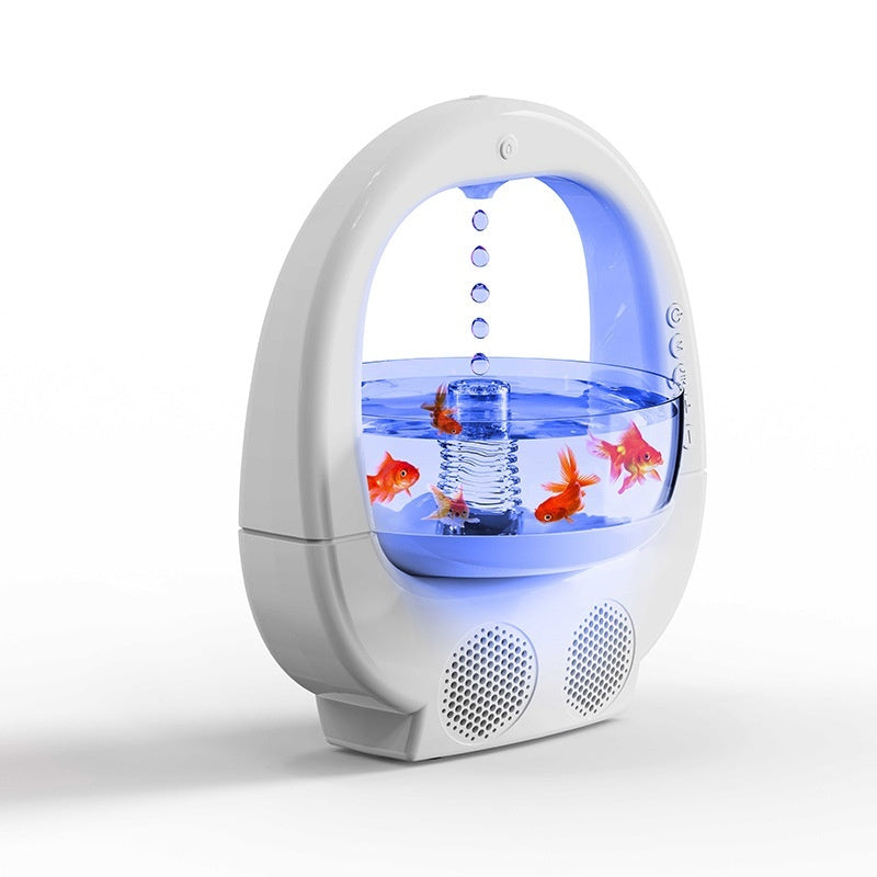 3 In 1 Anti-Gravity Humidifier Multifunctional Aromatherapy Machine Bluetooth-compatible Speaker Fish Tank Ambient Light