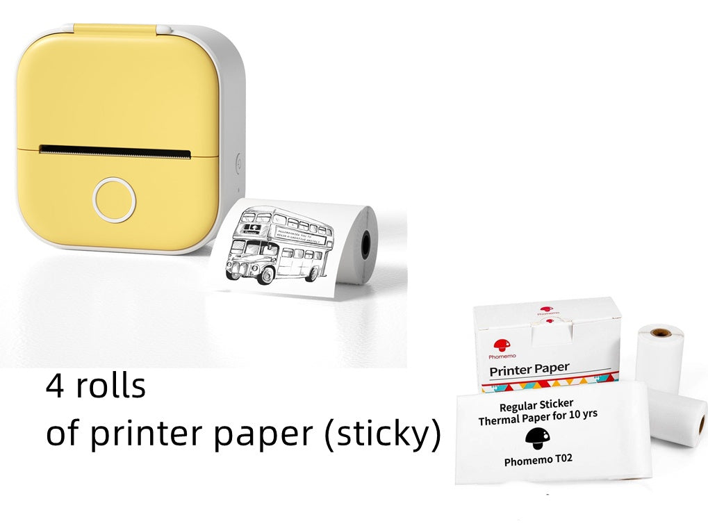 Ink-Free Pocket Printer – Aesthetic Mini Photo & Label Printer