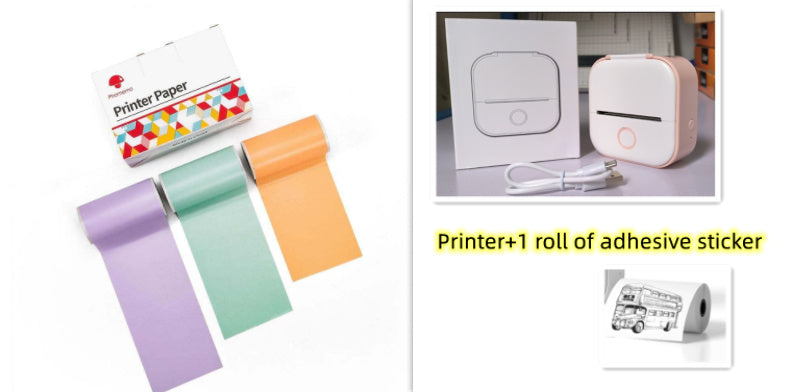 Ink-Free Pocket Printer – Aesthetic Mini Photo & Label Printer