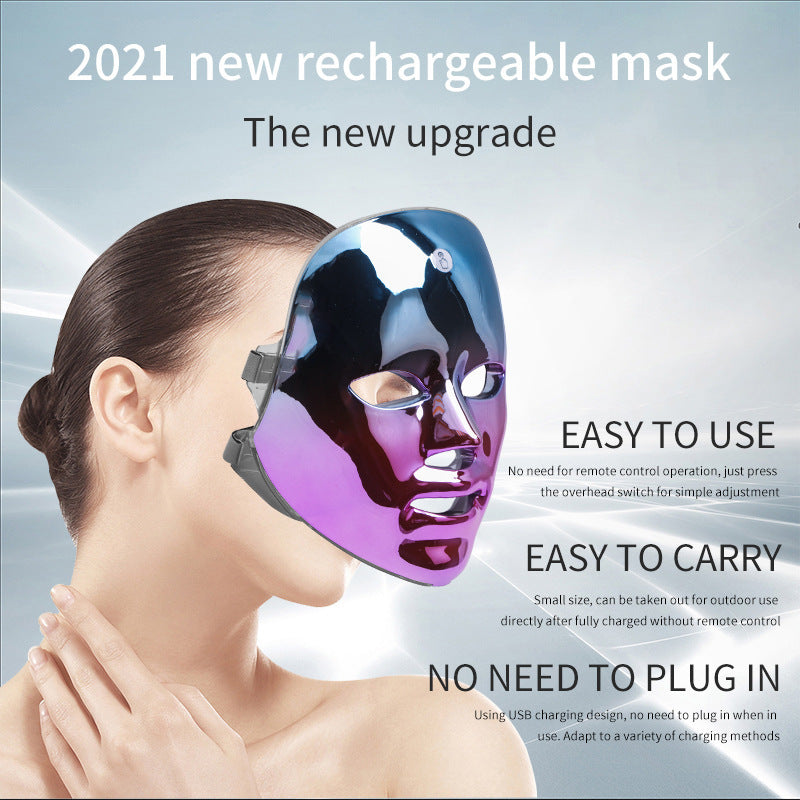 Rechargeable LED Face Mask – Acne Treatment & Skin Glow Tech