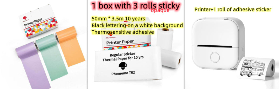 Ink-Free Pocket Printer – Aesthetic Mini Photo & Label Printer