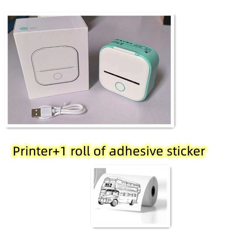 Ink-Free Pocket Printer – Aesthetic Mini Photo & Label Printer