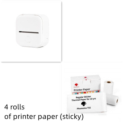 Ink-Free Pocket Printer – Aesthetic Mini Photo & Label Printer