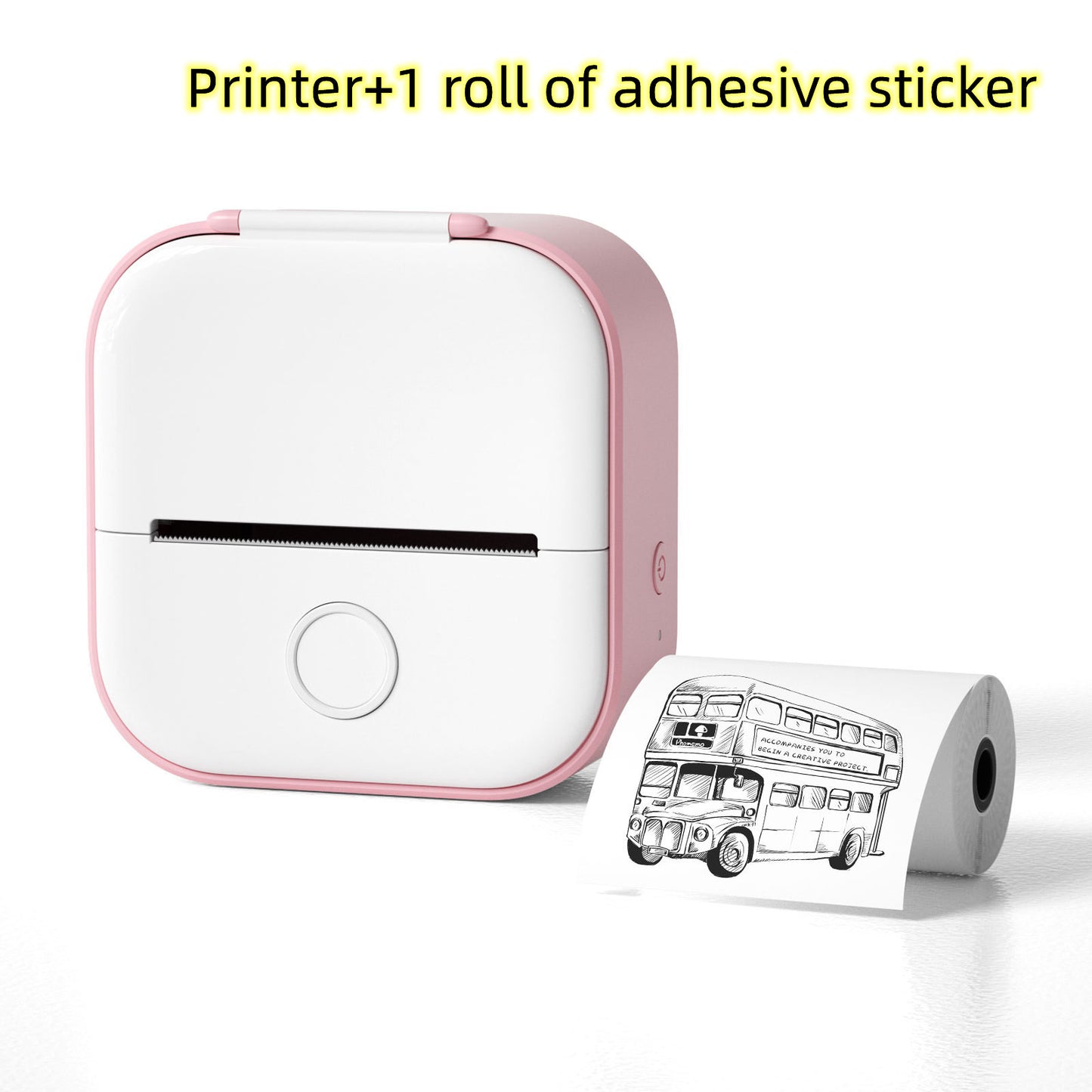 Ink-Free Pocket Printer – Aesthetic Mini Photo & Label Printer