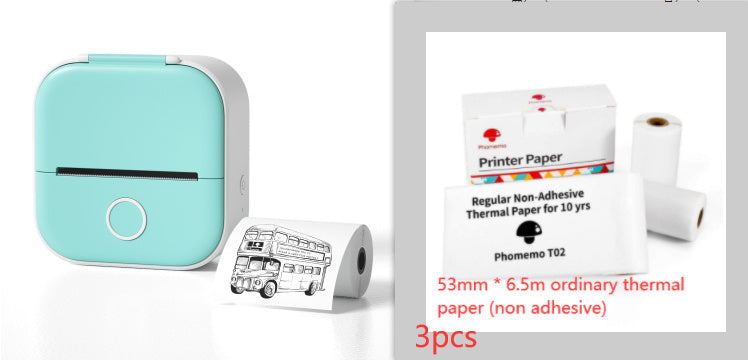 Ink-Free Pocket Printer – Aesthetic Mini Photo & Label Printer