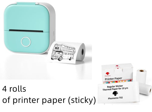 Ink-Free Pocket Printer – Aesthetic Mini Photo & Label Printer