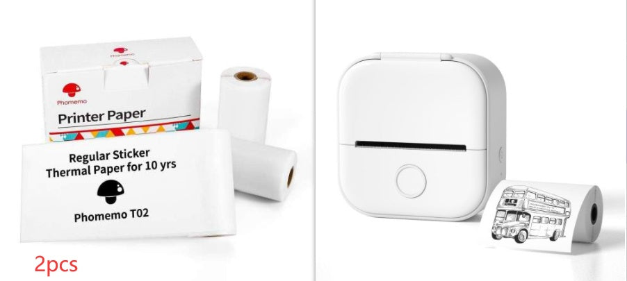 Ink-Free Pocket Printer – Aesthetic Mini Photo & Label Printer