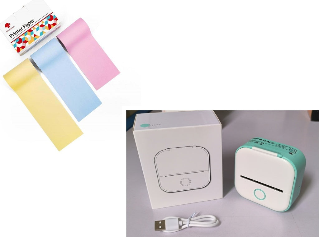 Ink-Free Pocket Printer – Aesthetic Mini Photo & Label Printer