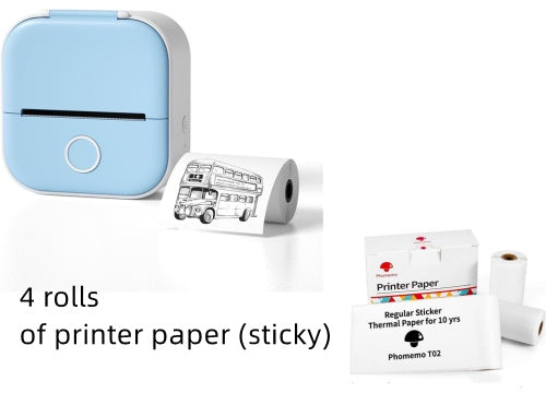 Ink-Free Pocket Printer – Aesthetic Mini Photo & Label Printer
