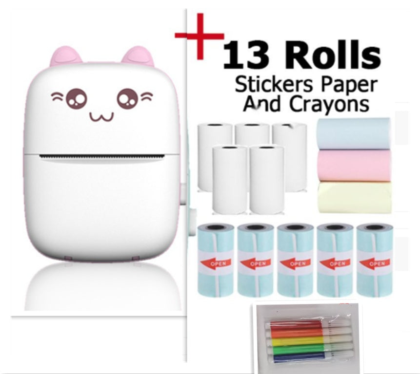 Student Pocket Printer – Cute Mini Bluetooth Photo Printer