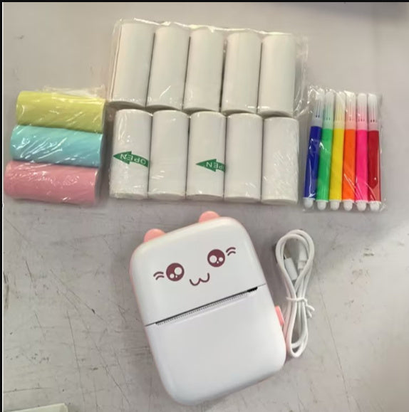 Student Pocket Printer – Cute Mini Bluetooth Photo Printer