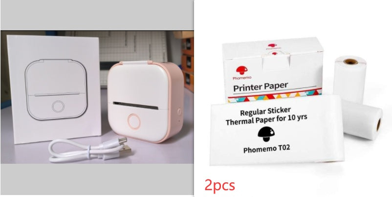 Ink-Free Pocket Printer – Aesthetic Mini Photo & Label Printer