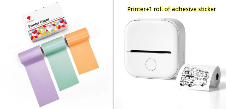 Ink-Free Pocket Printer – Aesthetic Mini Photo & Label Printer