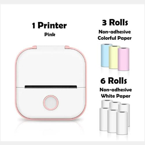 Ink-Free Pocket Printer – Aesthetic Mini Photo & Label Printer