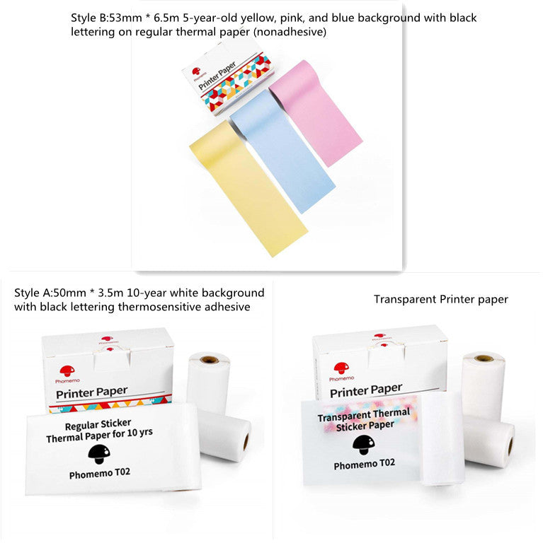 Ink-Free Pocket Printer – Aesthetic Mini Photo & Label Printer