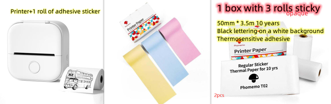 Ink-Free Pocket Printer – Aesthetic Mini Photo & Label Printer