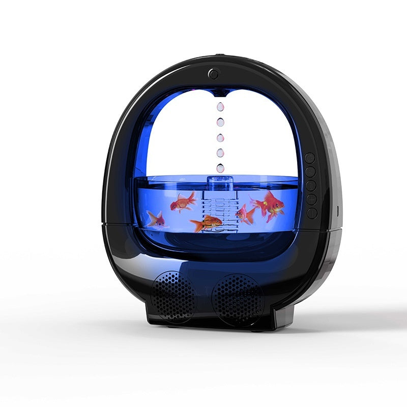 3 In 1 Anti-Gravity Humidifier Multifunctional Aromatherapy Machine Bluetooth-compatible Speaker Fish Tank Ambient Light