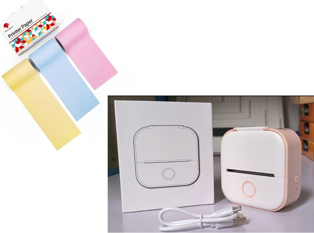 Ink-Free Pocket Printer – Aesthetic Mini Photo & Label Printer